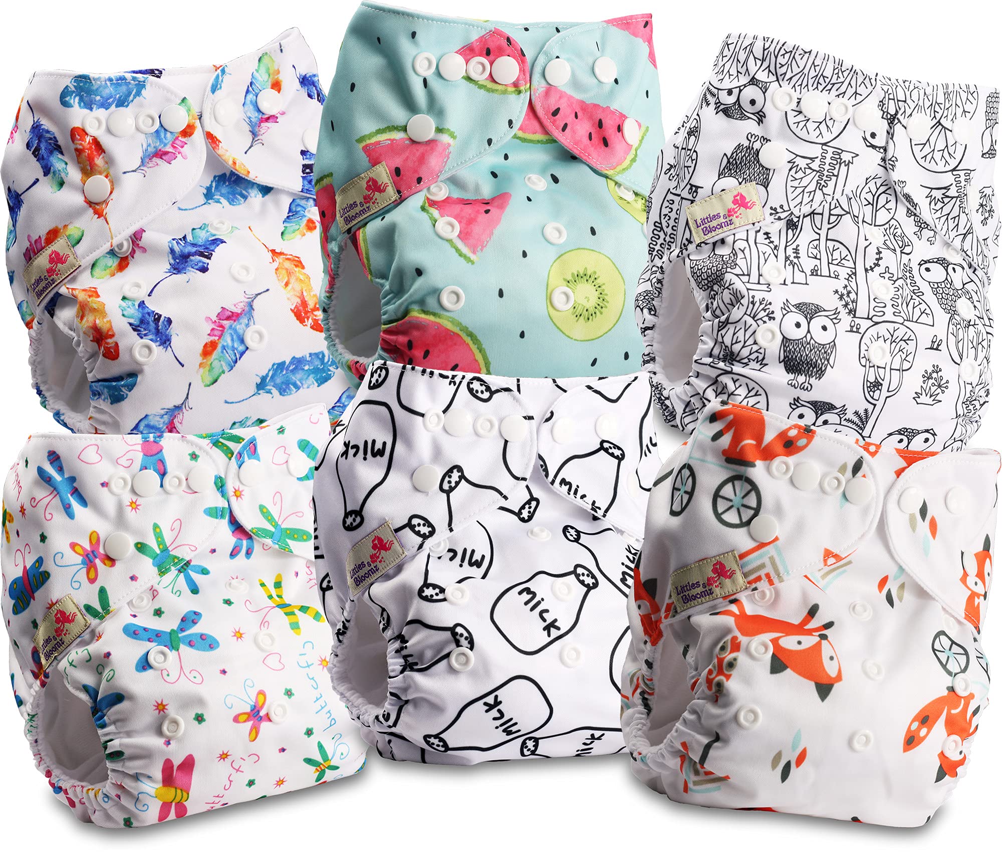 Safe-O-Kid Reusable Baby Cloth Diaper, Washable Pocket Nappy with