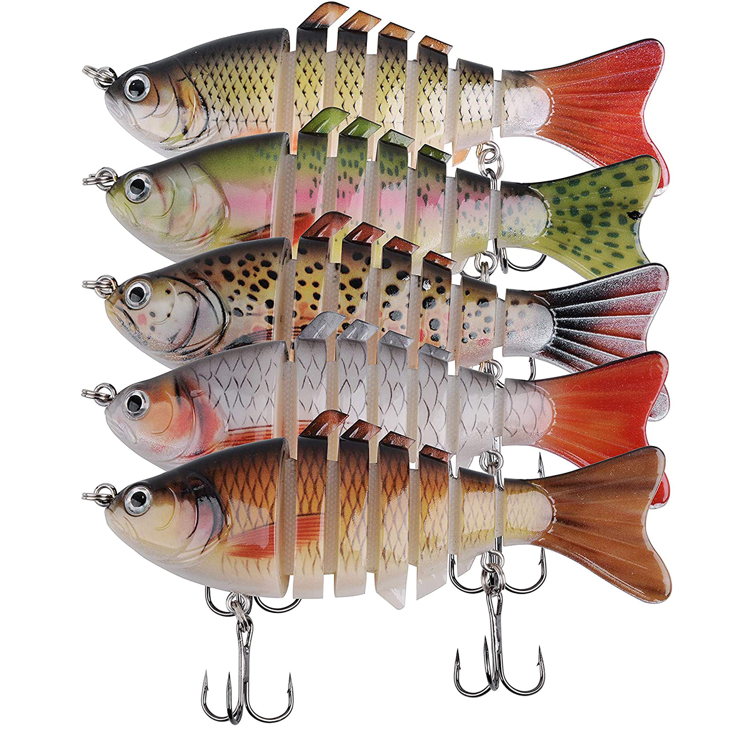 Fishing Lures Life Like Swimming Bass,Trout, AI 7 Segment Jointed Swimbait  4PACK – ASA College: Florida
