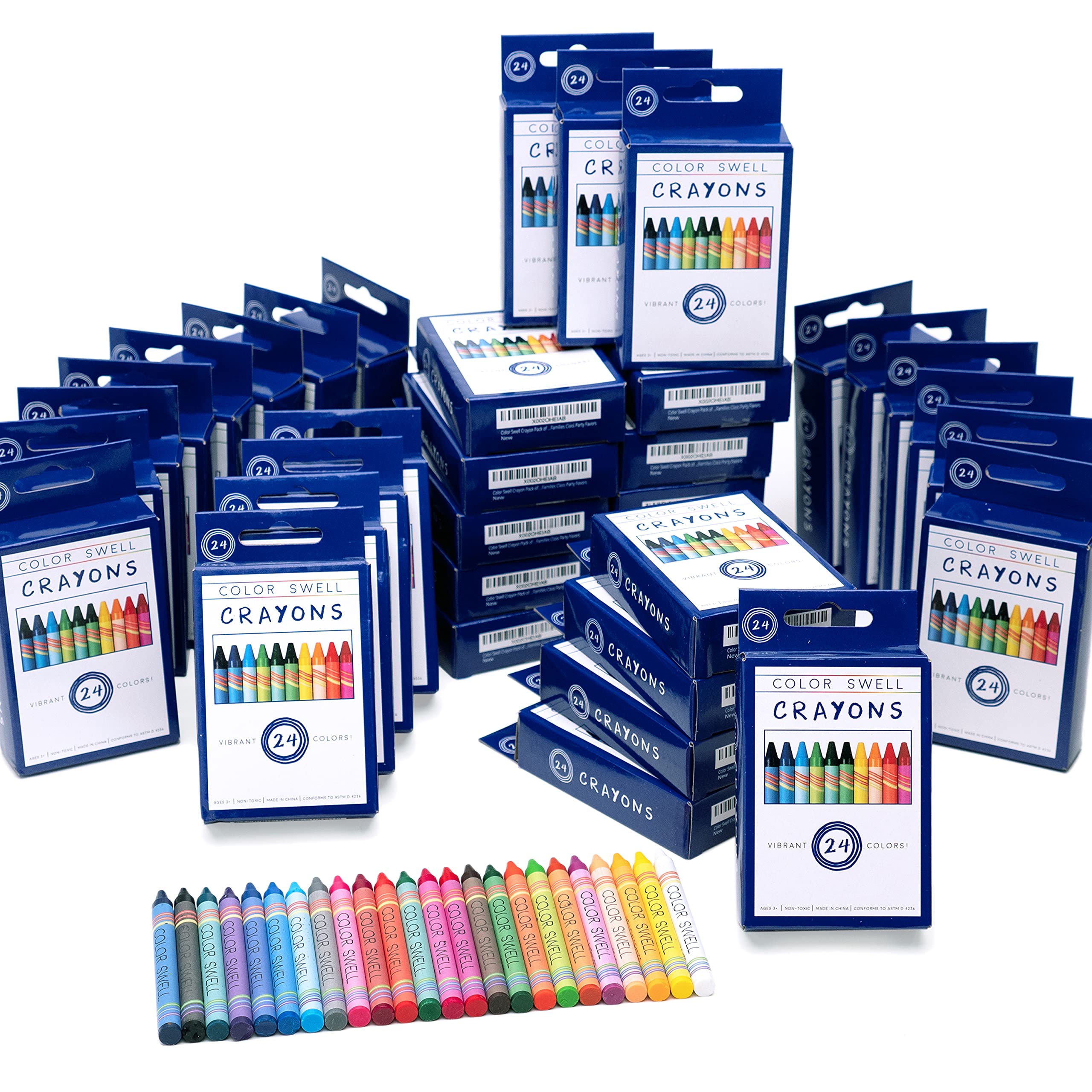 Color Swell Super Tip Washable Markers Bulk Pack 36 Boxes of 8 Vibrant Colors (288 total)