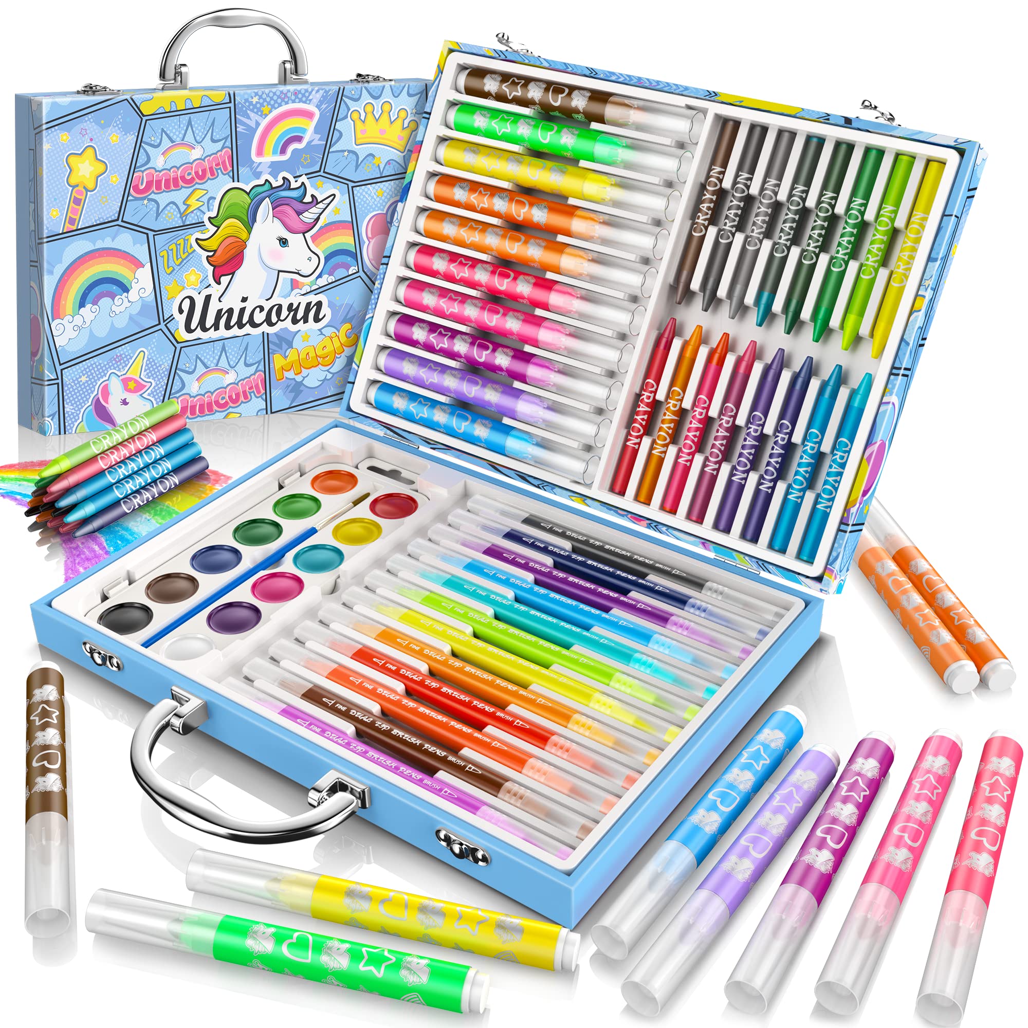 Washable Watercolor Pens Set Colouring Kit Art Markers Colour