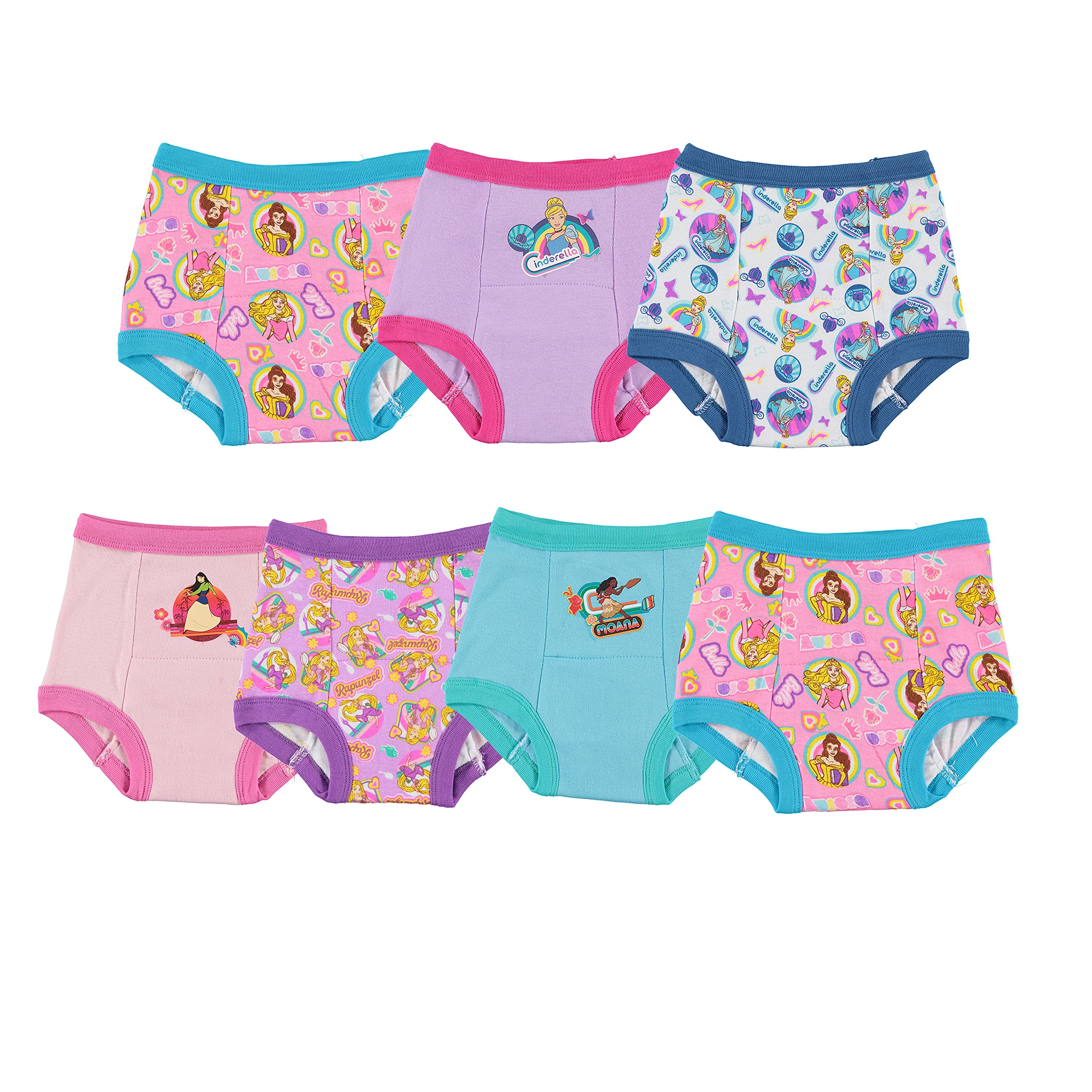 Disney Moana, Girls Underwear, 8 Pack Panties (Little Girls & Big