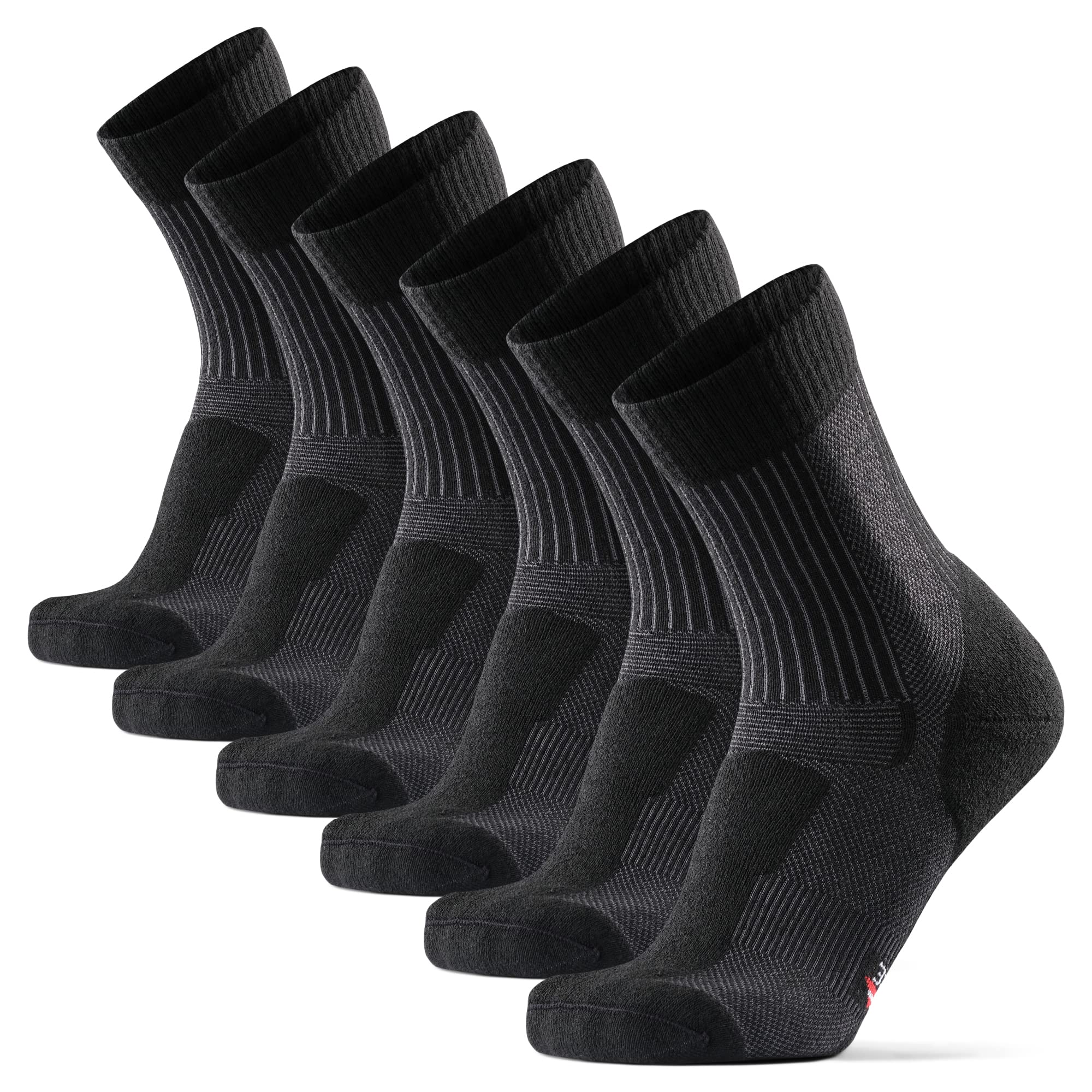 DANISH ENDURANCE 3 Pack Running Socks for Long Distances, Quarter, Men &  Women