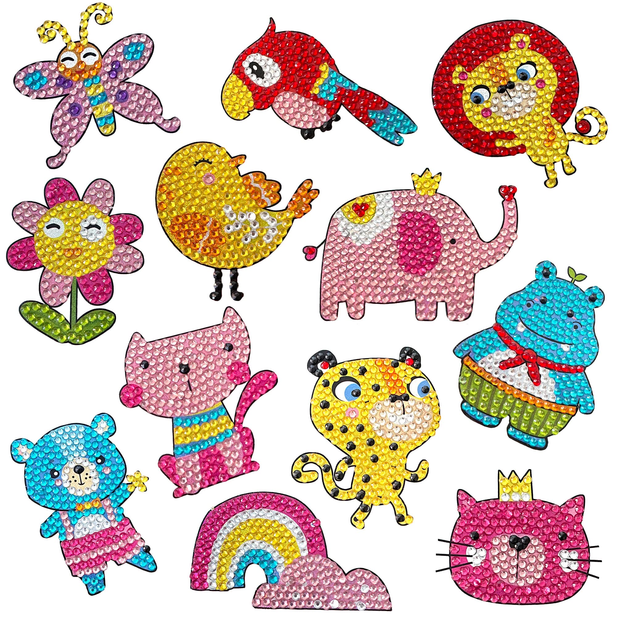Diamond Painting Kits for Kids - 26PCS Diamond Art Animal Sticker Craf –  FULUNS