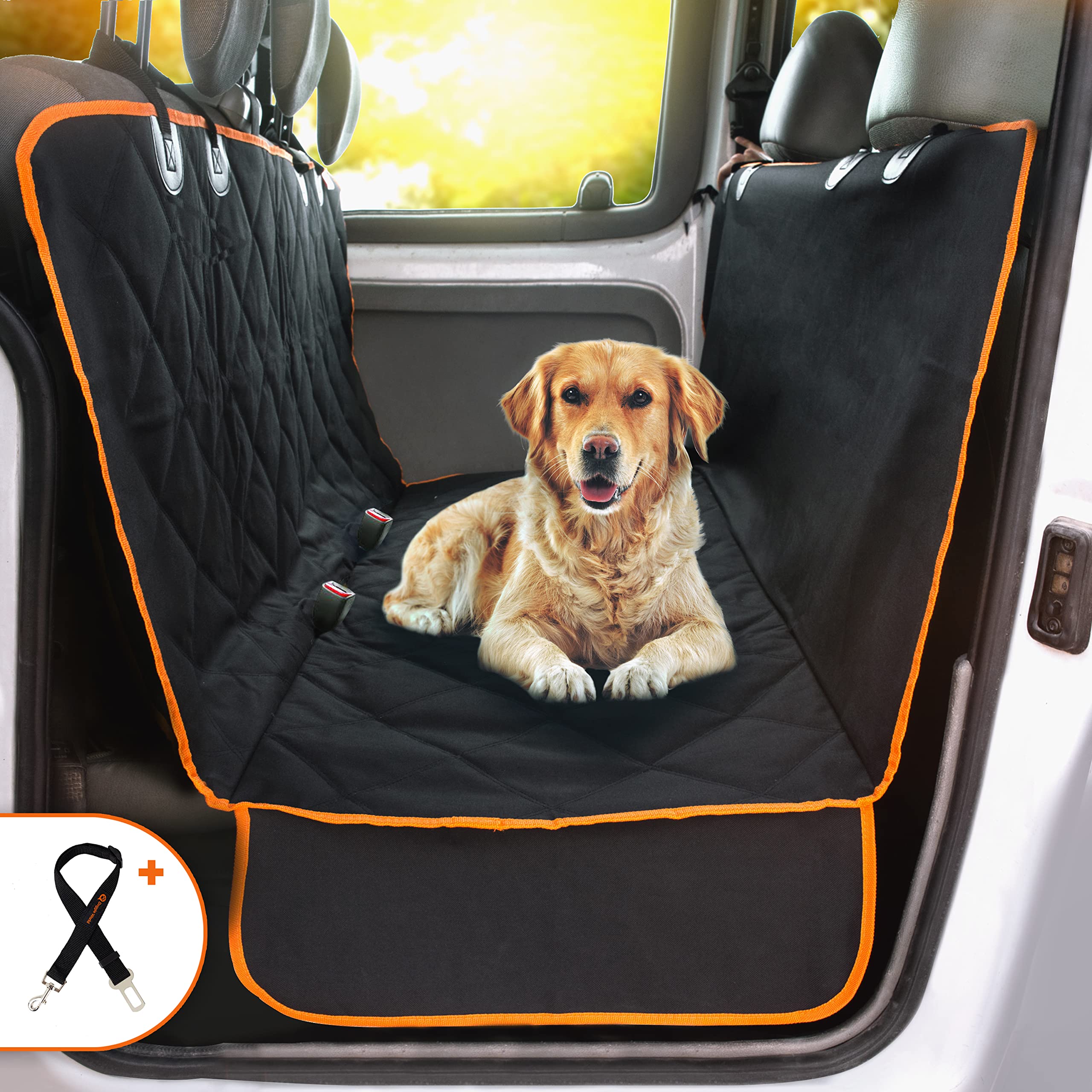 Petsfit Hammock Dog Car Seat Cover for Back Seat Protector for Back Seat