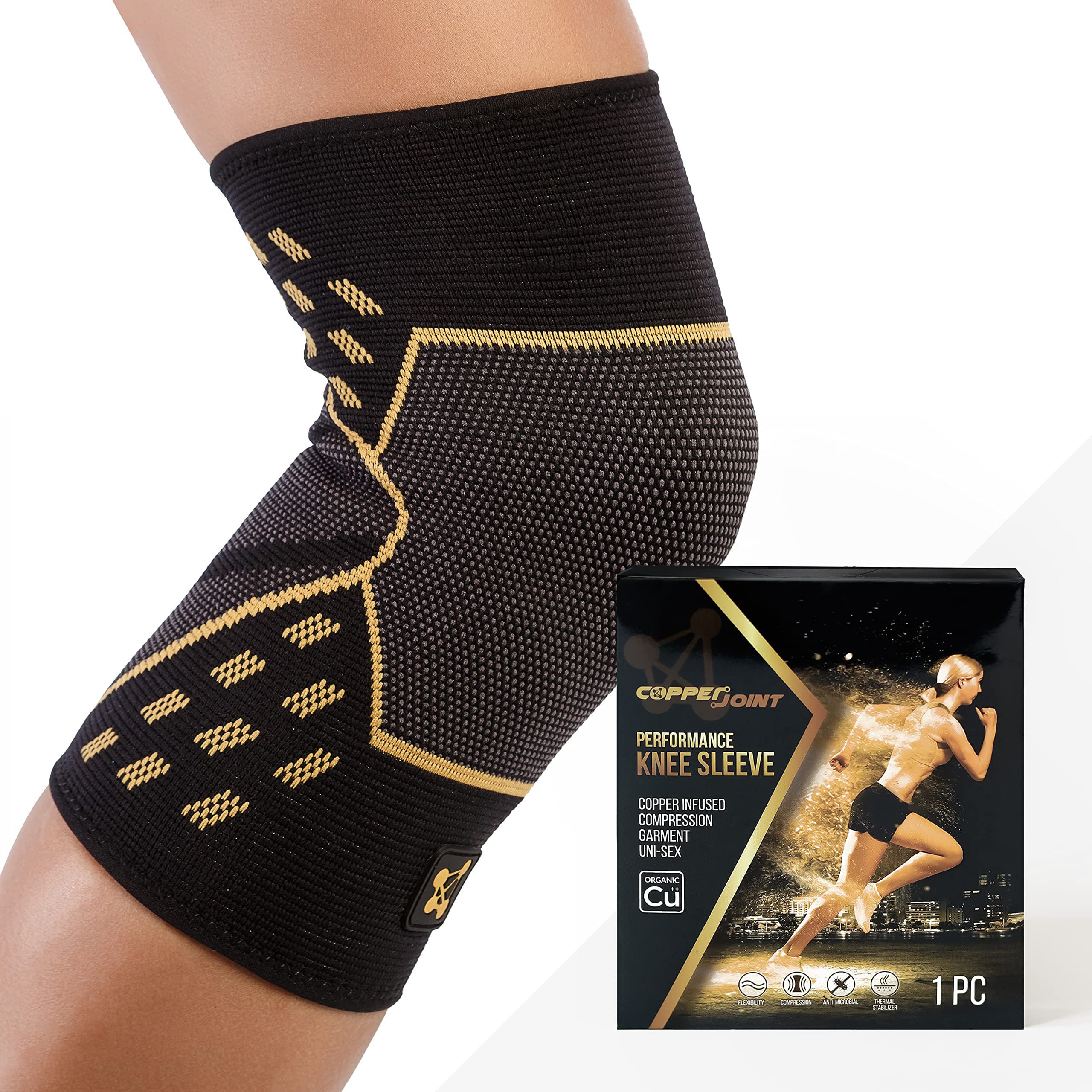 CopperJoint Calf Compression Sleeves for Men & Women - Leg Sleeve