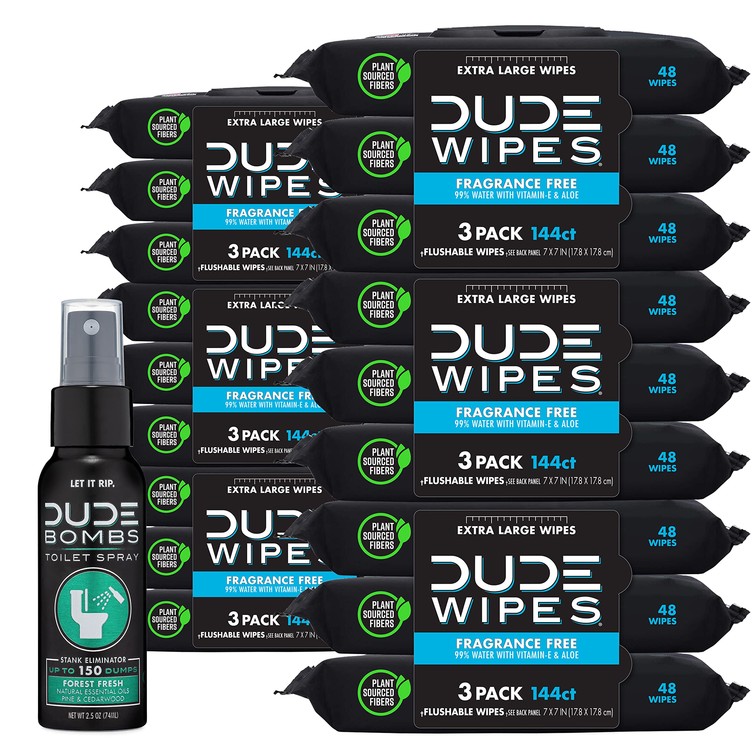 DUDE Wipes On-The-Go Flushable Wet Wipes - 1 Pack, 30 Wipes - Mint