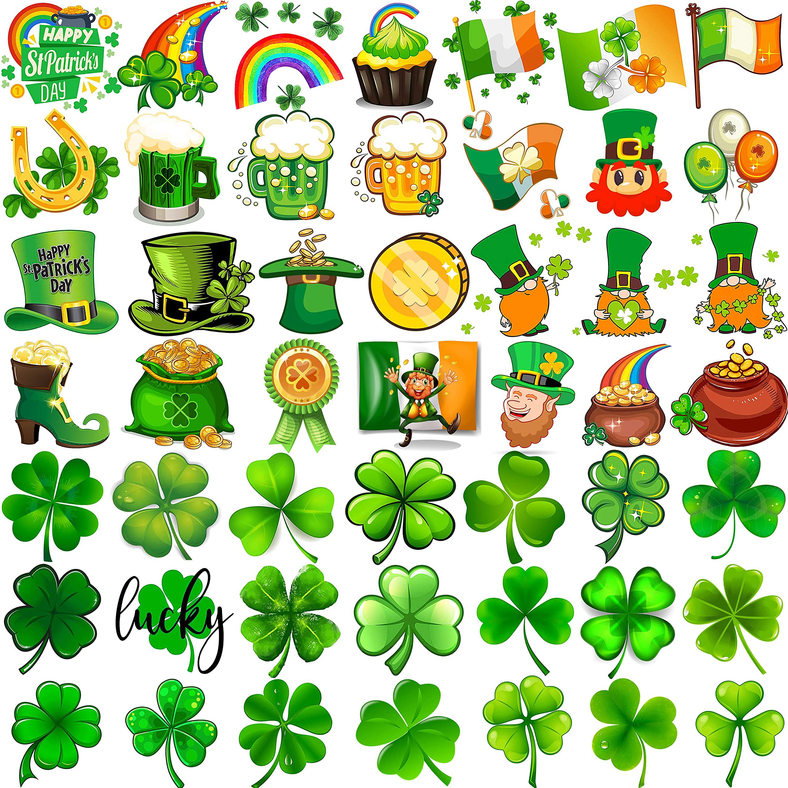 Free download | Saint Patrick Patricks Day, Fourleaf Clover, Tattoo,  Shamrock, Plant Stem, Dreamcatcher, Luck transparent background PNG clipart  | HiClipart