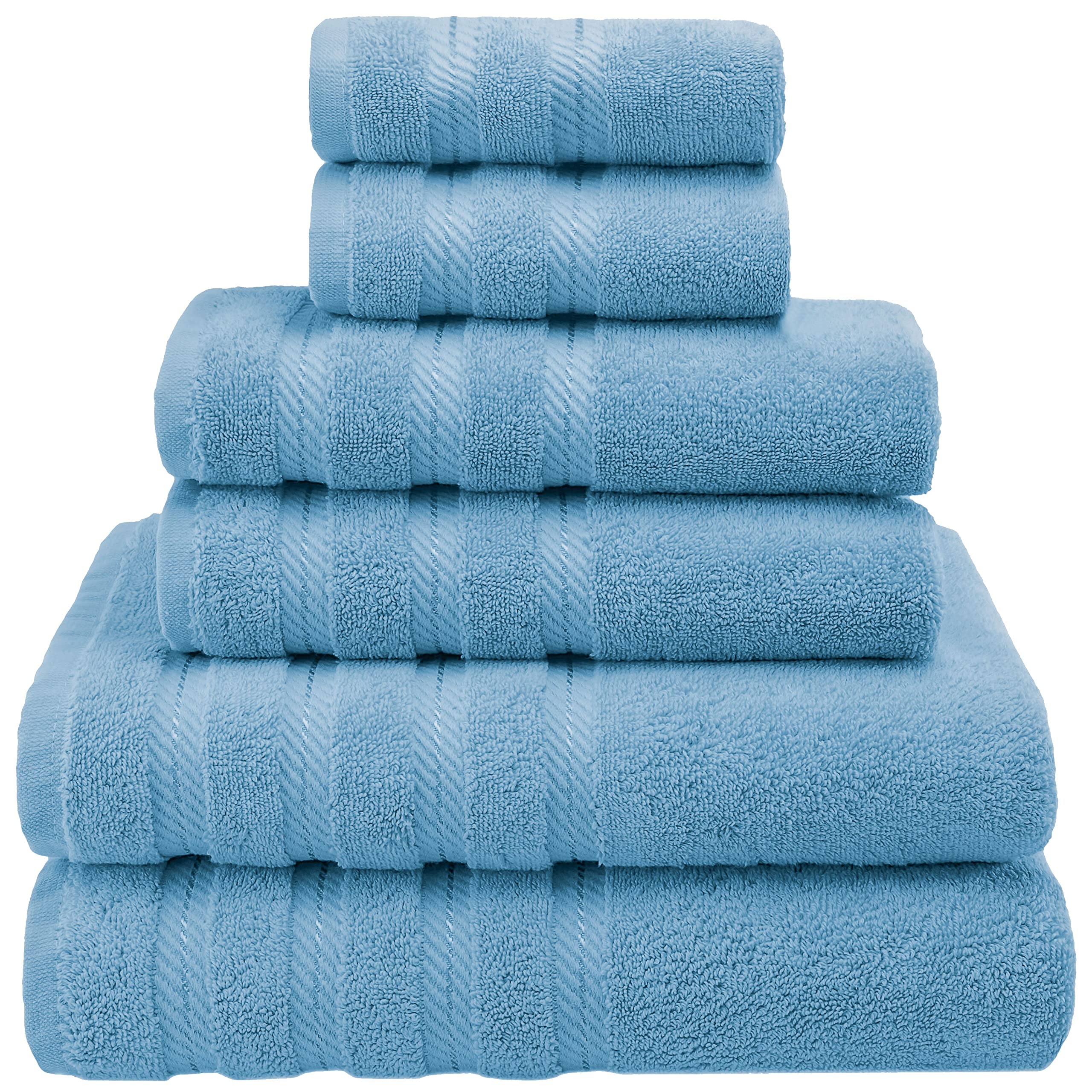 American Soft Linen 4 Piece Bath Towel Set, 100% Turkish Cotton Towels for  Bathroom, 27x54 in Extra Large Bath Towels, White