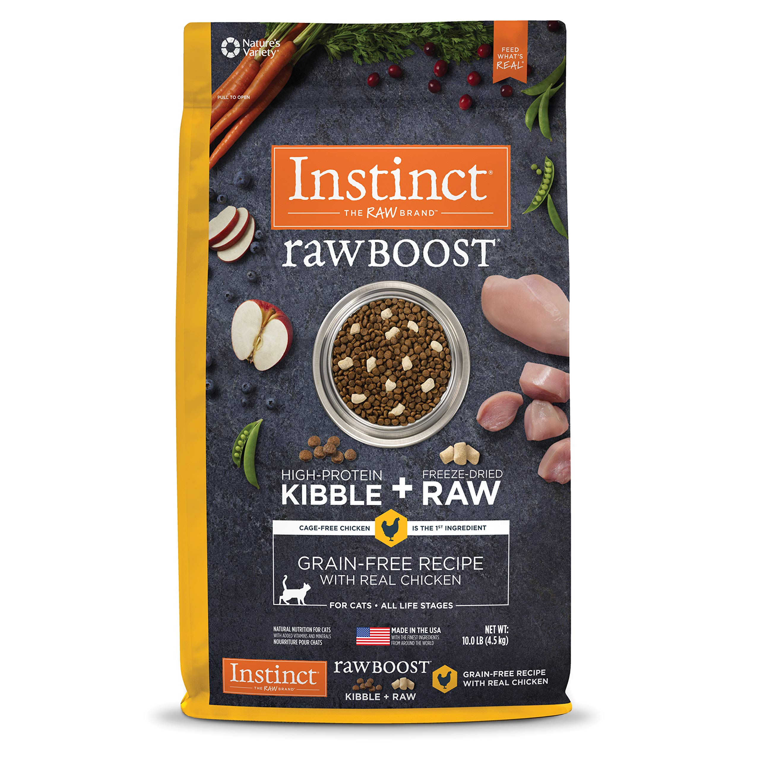 Instinct Raw Boost Grain Free Dry Cat Food High Protein Kibble