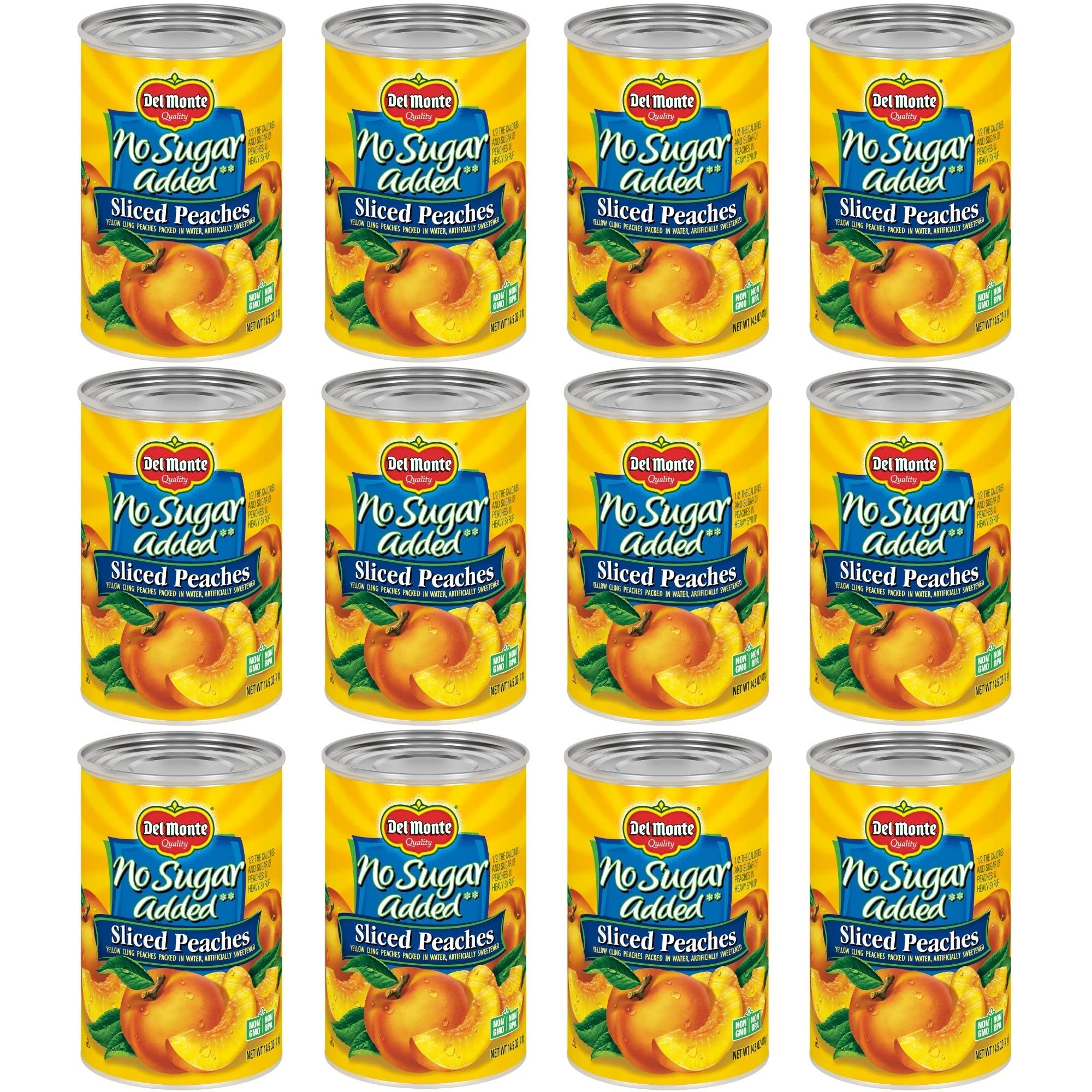 Del Monte Sliced Peaches, Canned Fruit, 15 oz Can 