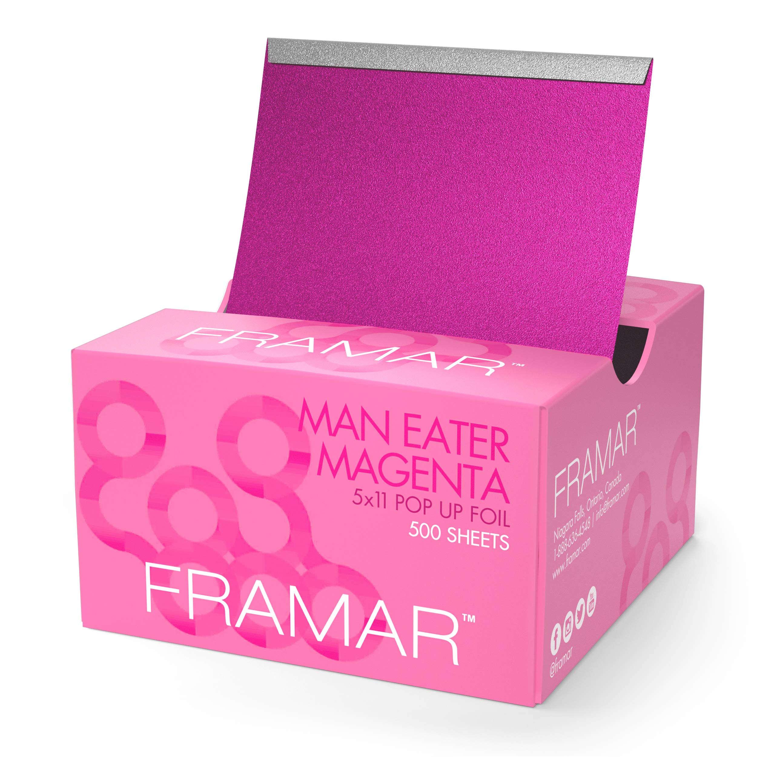 Framar 5 x 11 Rosé All Day Pop Up Hair Foil 500 Sheets – Pro Beauty Supplies