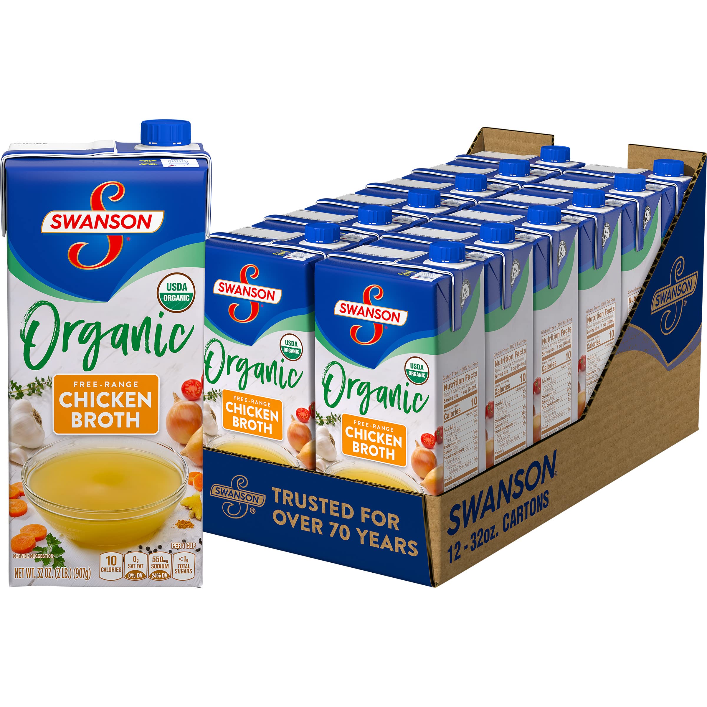 Swanson® Organic Chicken Broth 32.000 oz