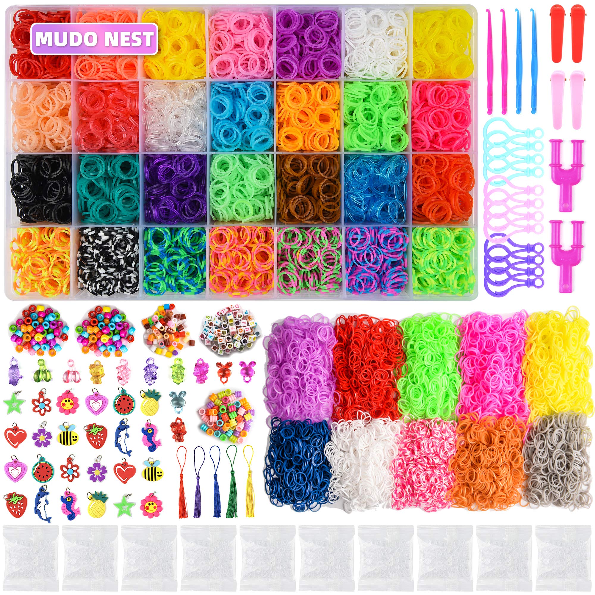 Rubber Band Bracelet Kit, Colorful Loom Bands, Rubber Band