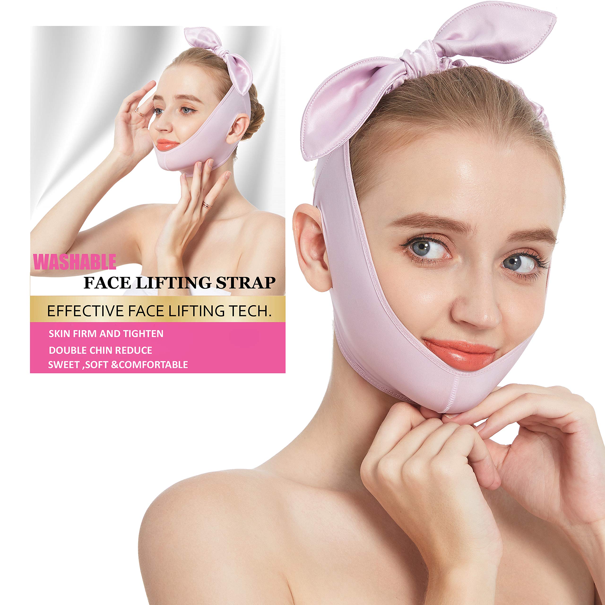 Double Chin Face Slimming Strap Reducer Belts - Breathable Compression Chin  Bandage, Face Lifting Bandage, V Shaped Face Mask Double Chin Strap, V