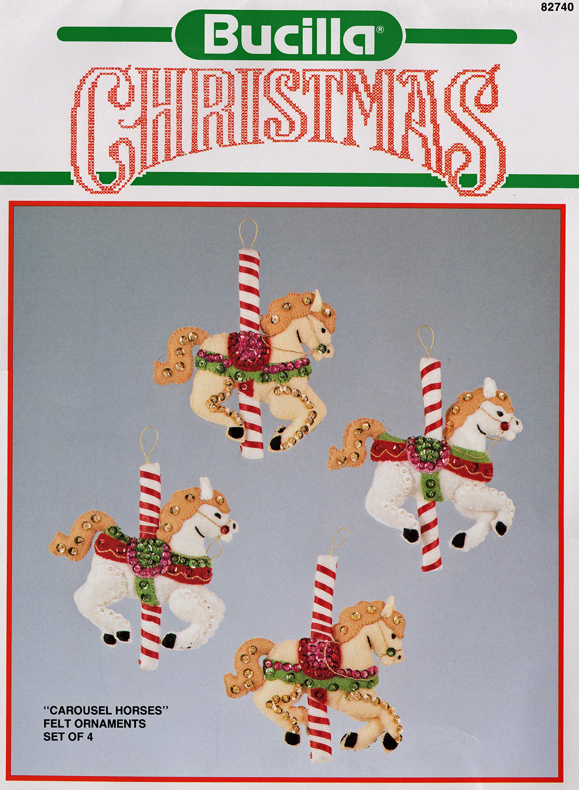 Bucilla Felt Ornaments Applique Kit Set Of 4