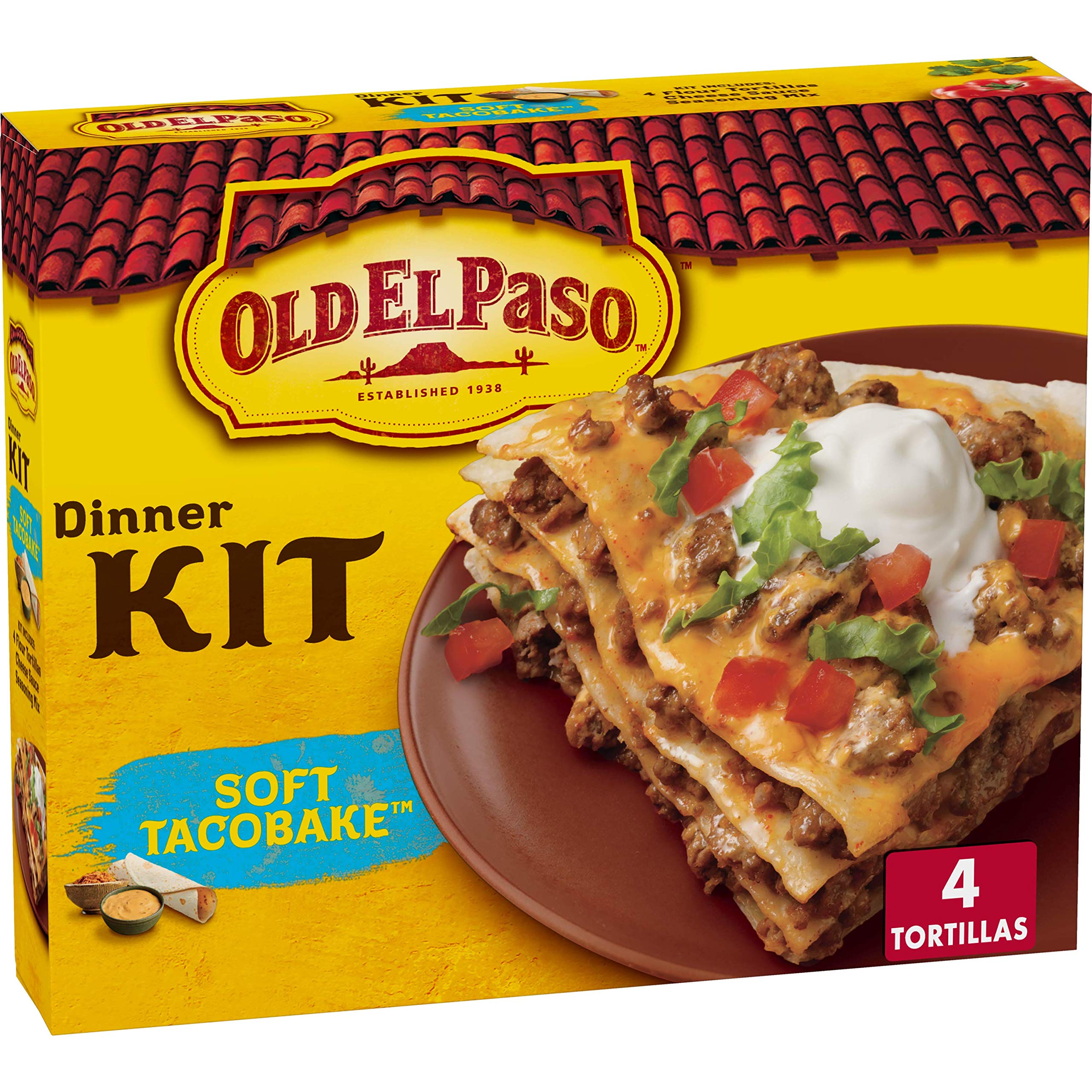 Old El Paso Soft Taco Bake Dinner Kit 8.4 oz Box (pack of 6)