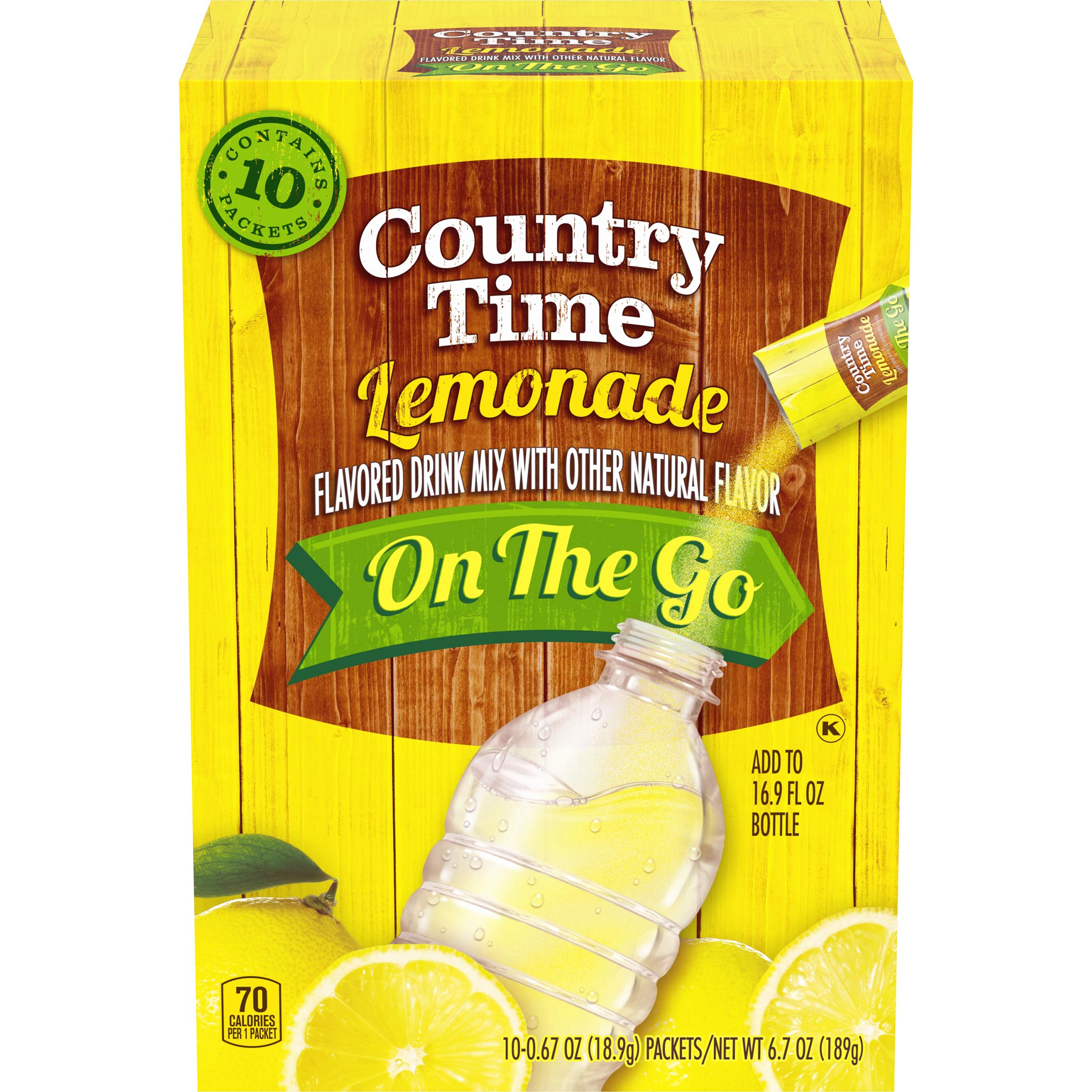 Country Time Sugar Sweetened Lemonade OnTheGo Powdered Drink Mix 60 Count