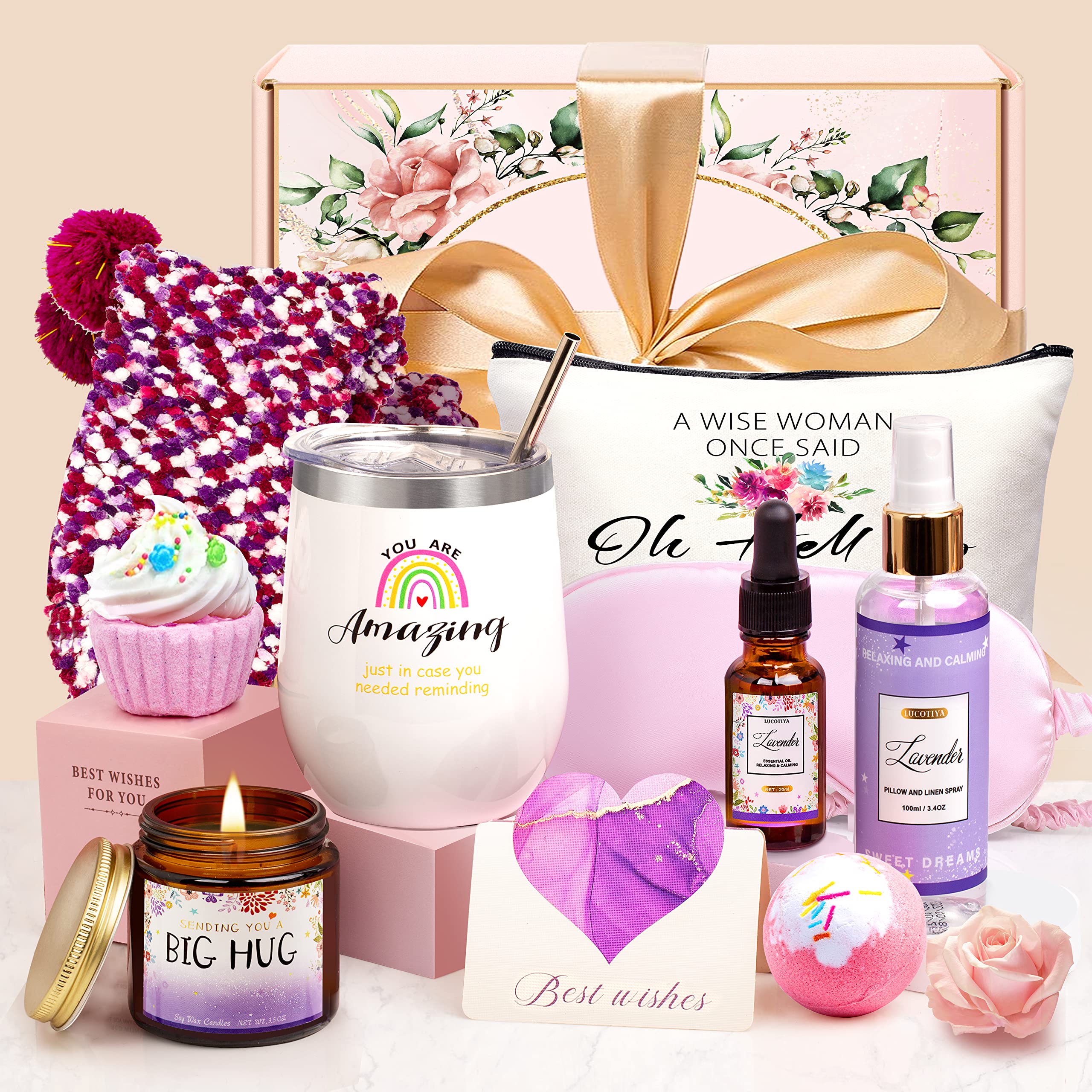 Birthday Gifts for Women Relaxation Gifts for Mom Spa Basket for Best  Friends Unique Gifts for Women Sleep Well Gift Set Self Care Gifts Get Well  Soon Gifts for Sister Wife Her