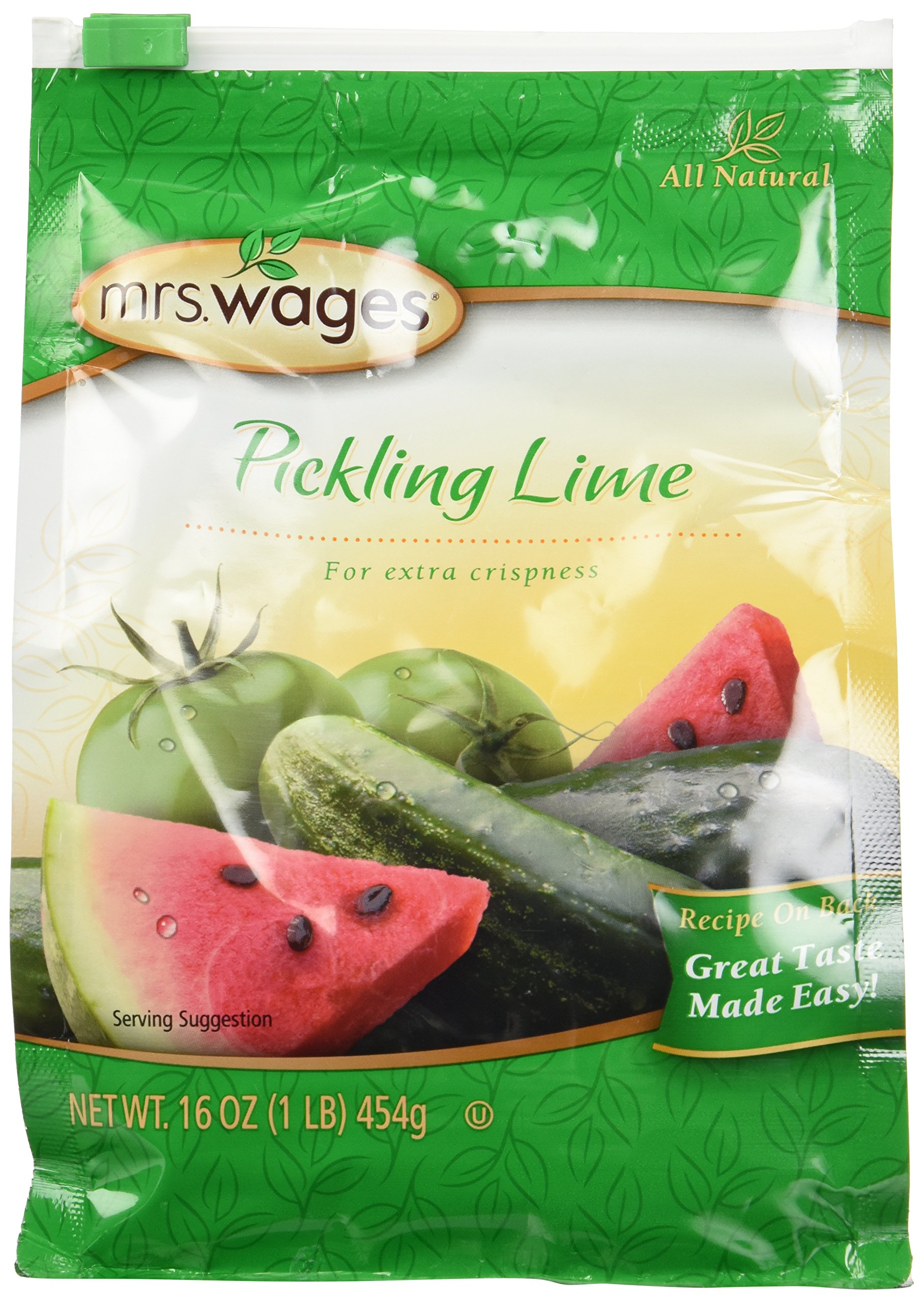 Mrs Wages Pickling Lime 16 Oz (Pack of 3) 1 Pound (Pack of 3)