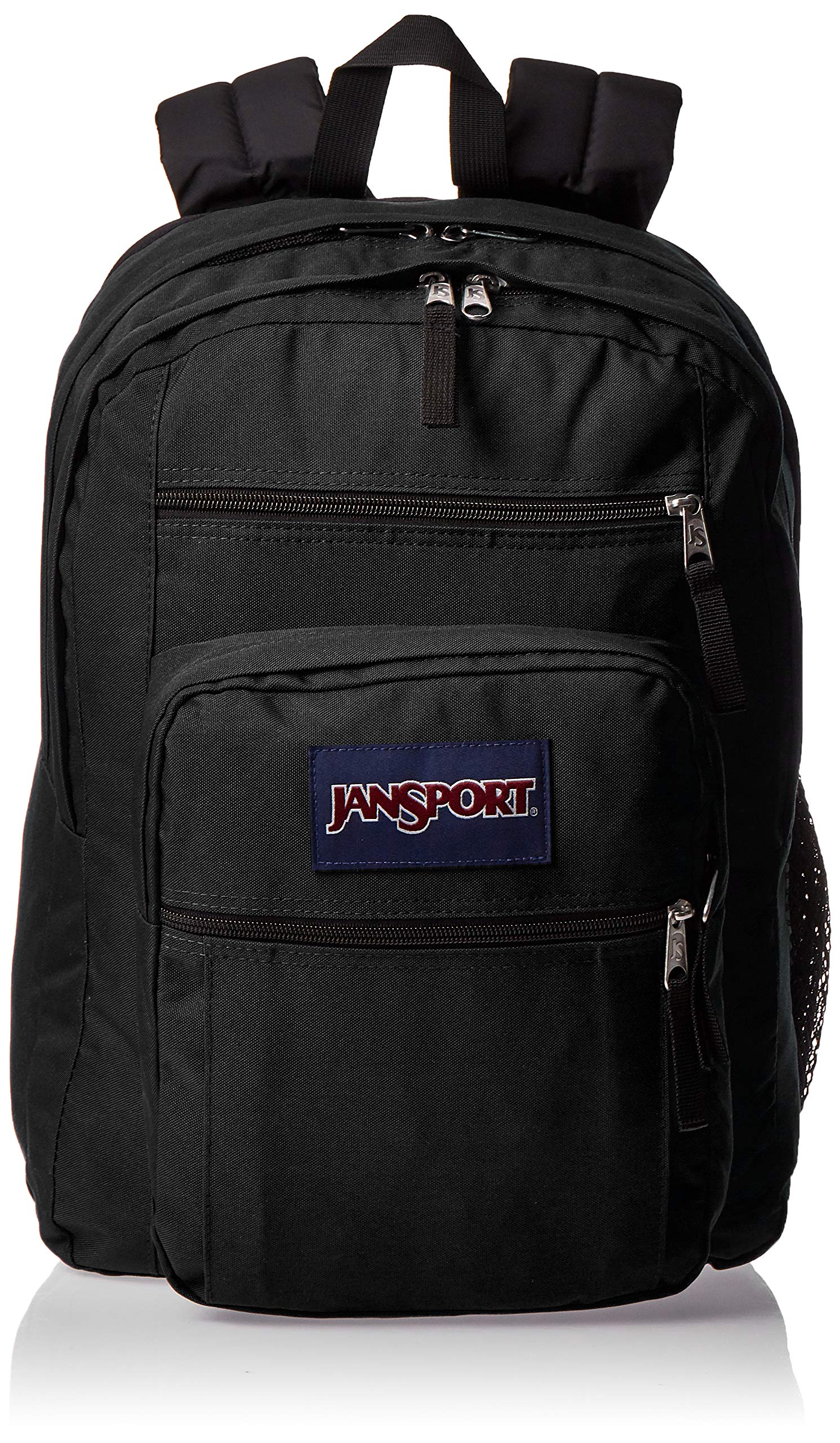 JanSport Big Student Backpack-School, Travel, or Work Bookbag -with 15-Inch  -Laptop Compartment, Black, One Size Black One Size