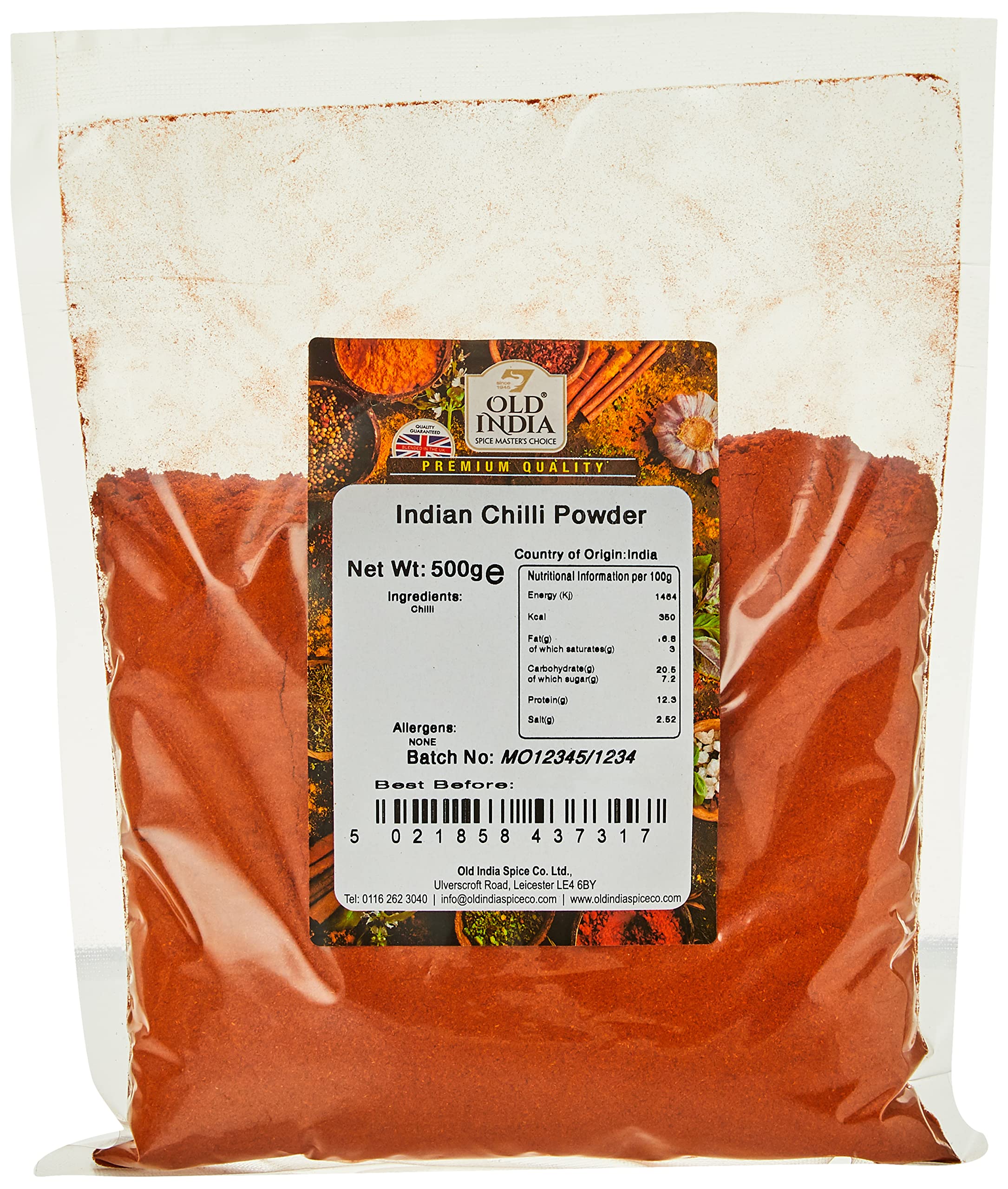 Old India Indian Chilli Powder 500g - Authentic Spice Blend for ...