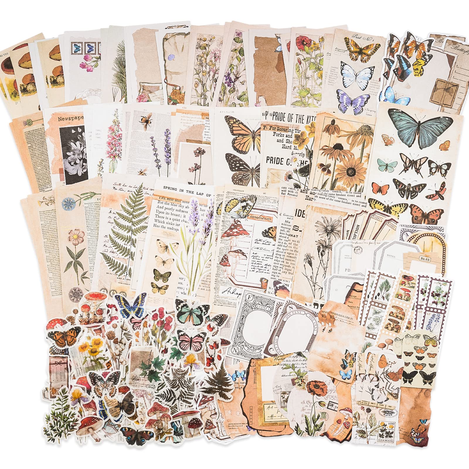 Sticker Book the Age of All Things Stickers 50 Decorative Stickers  Scrapbook Supplies Aesthetic Stickers Retro Stickers Collage 