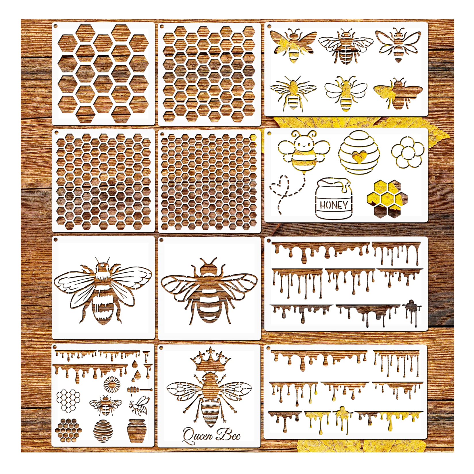 Honeycomb Stencil - Available At Blue Star At Home