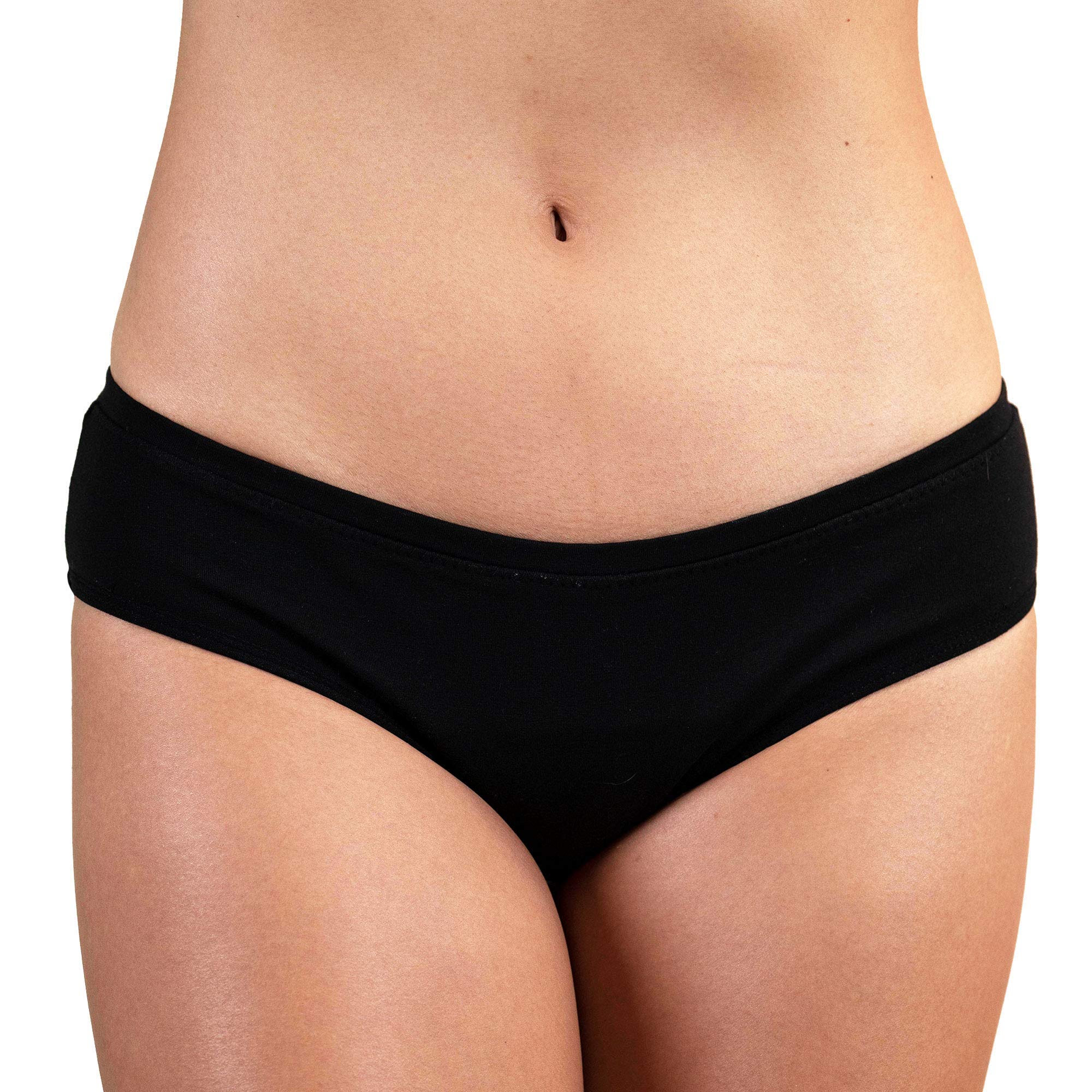  Rael Reusable Period Underwear Bikini Large Black 1 Count