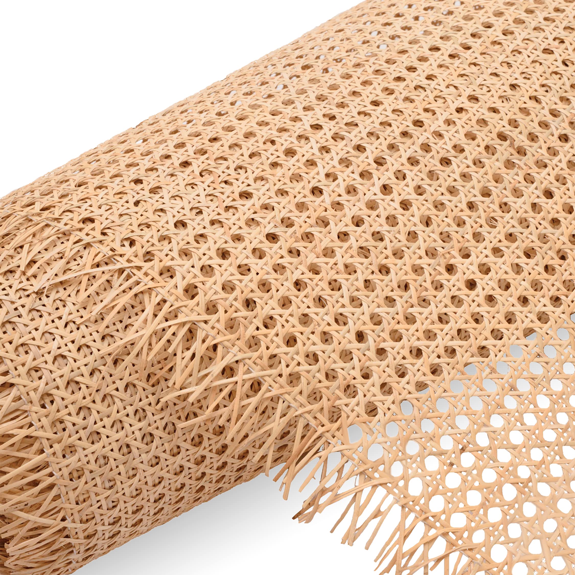 24 Width Rattan Cane Webbing Roll 2 Feet Hexagon Weave Rattan Fabric  Furniture Woven Rattan Sheets for Crafts Cane Weave Rattan Material Natural