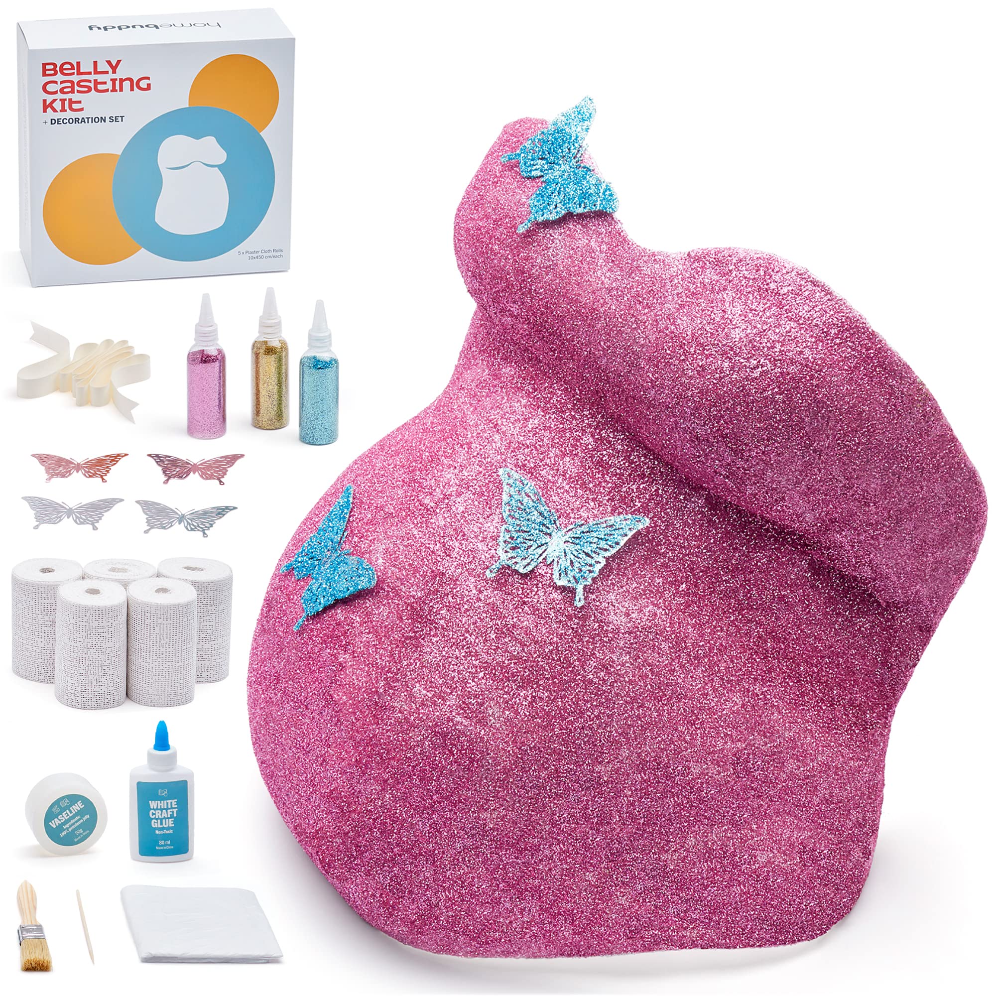 HomeBuddy Belly Casting Kit Pregnancy - All in One - DIY Pregnancy Belly  Casting Kit for Expecting Moms