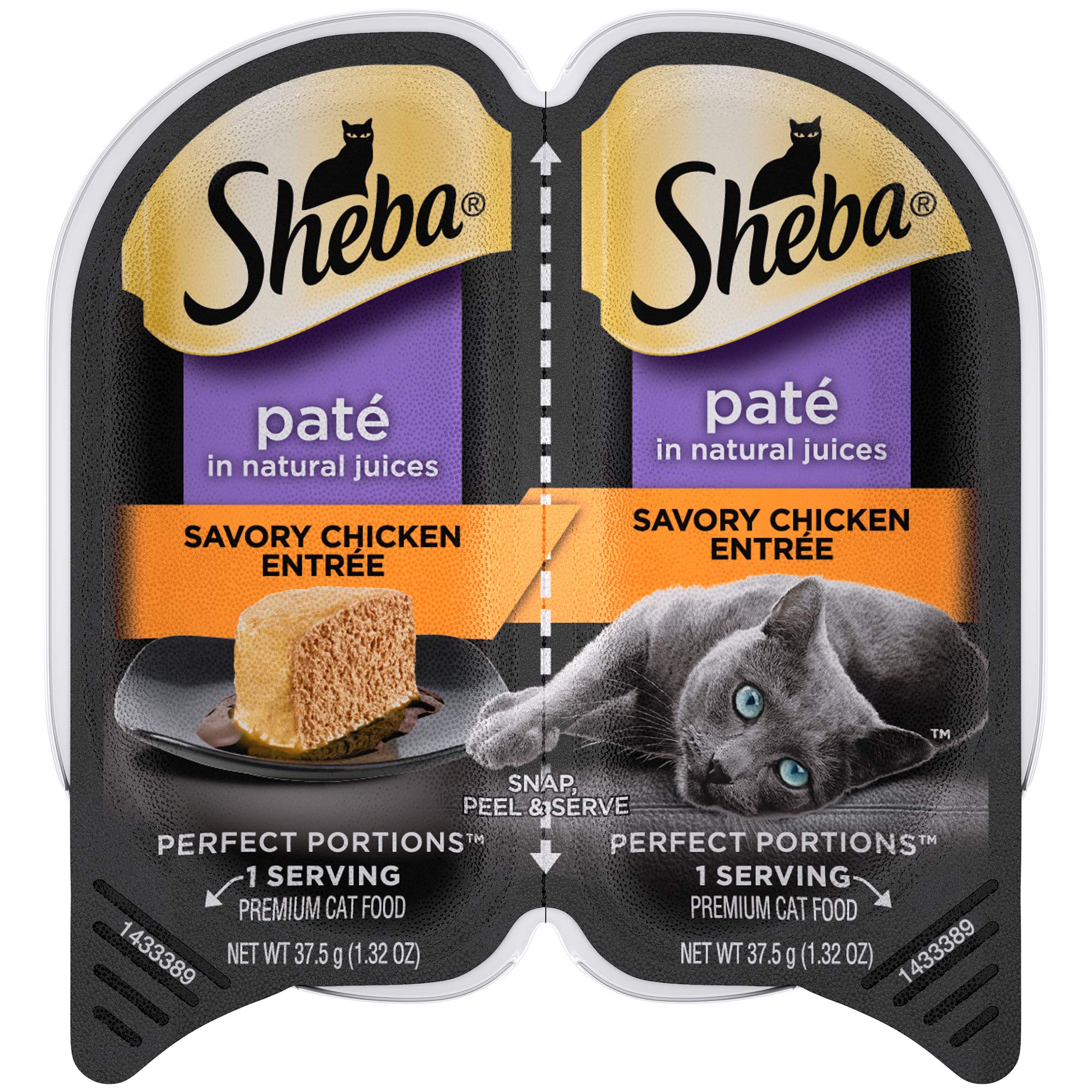 Sheba Perfect Portions Pat Wet Cat Food Trays 24 Twin Packs