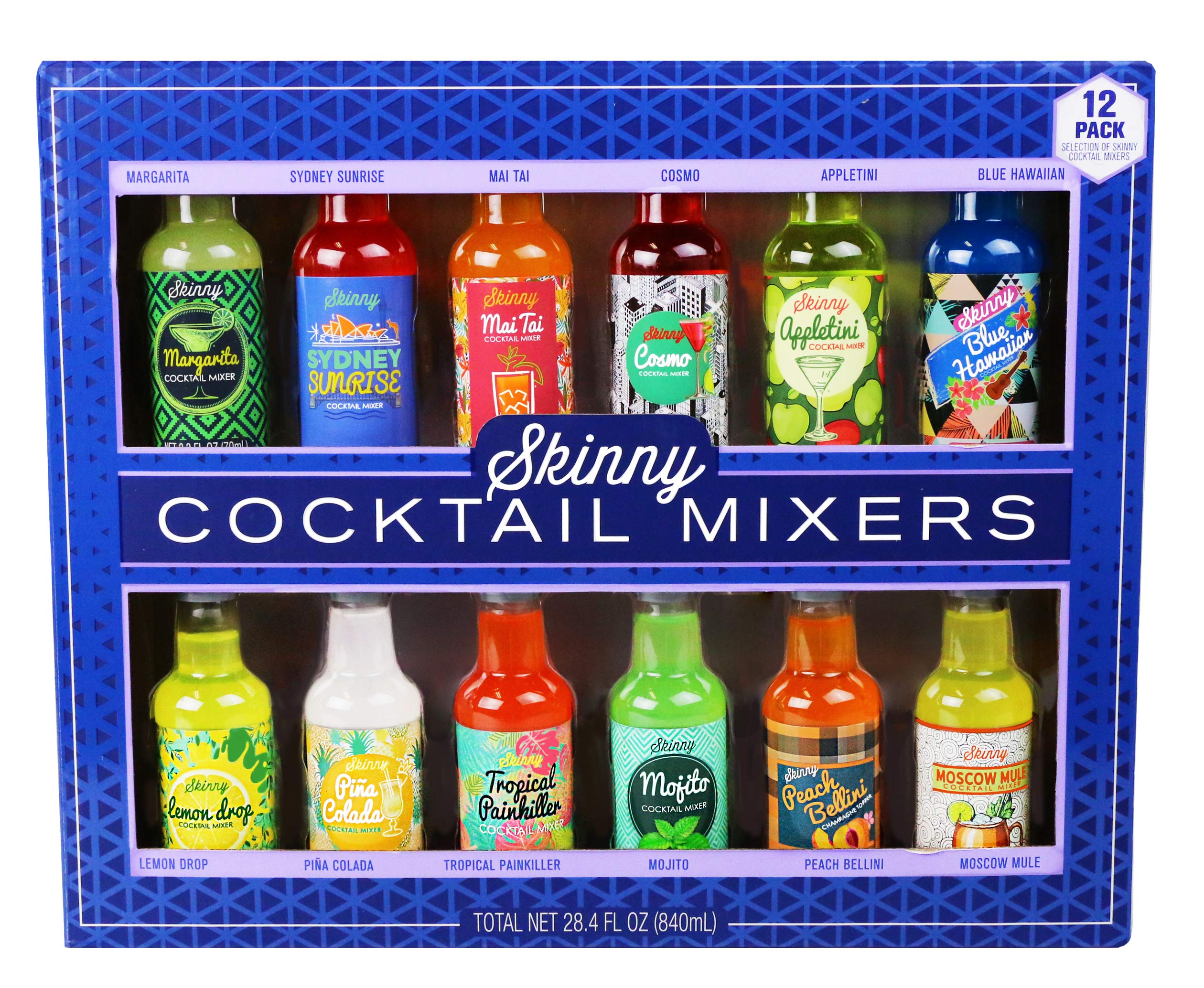 Thoughtfully Cocktails, Mix and Match Mini Sampler Cocktail  Mixer Set, Vegan and Vegetarian, Tropical and Classic, Set of 20 (Contains  NO Alcohol) : Grocery & Gourmet Food
