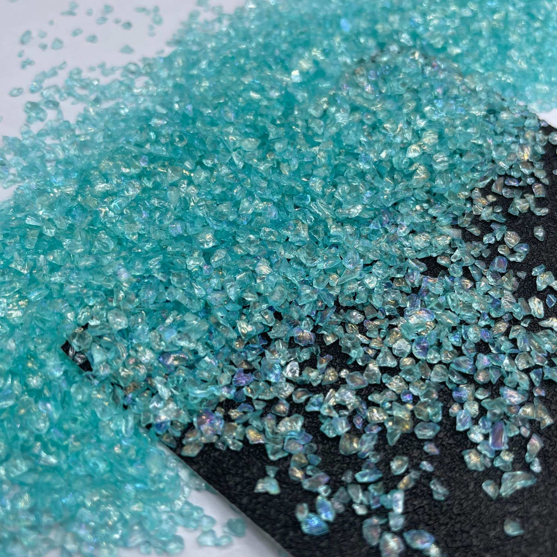 CRUSHED GLASS FOR RESIN ART, craft, home decor, vase filler. Free shipping