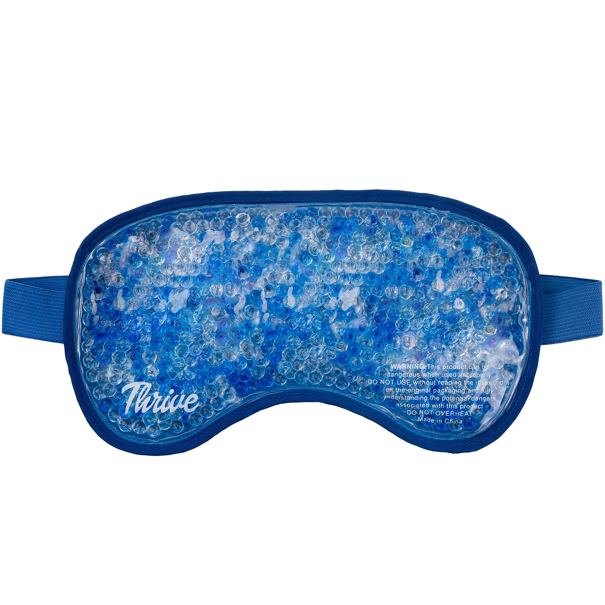 Thrive Hot & Cold Gel Bead Eye Mask/Sleep Mask - FSA HSA Approved -  Reusable Gel Bead