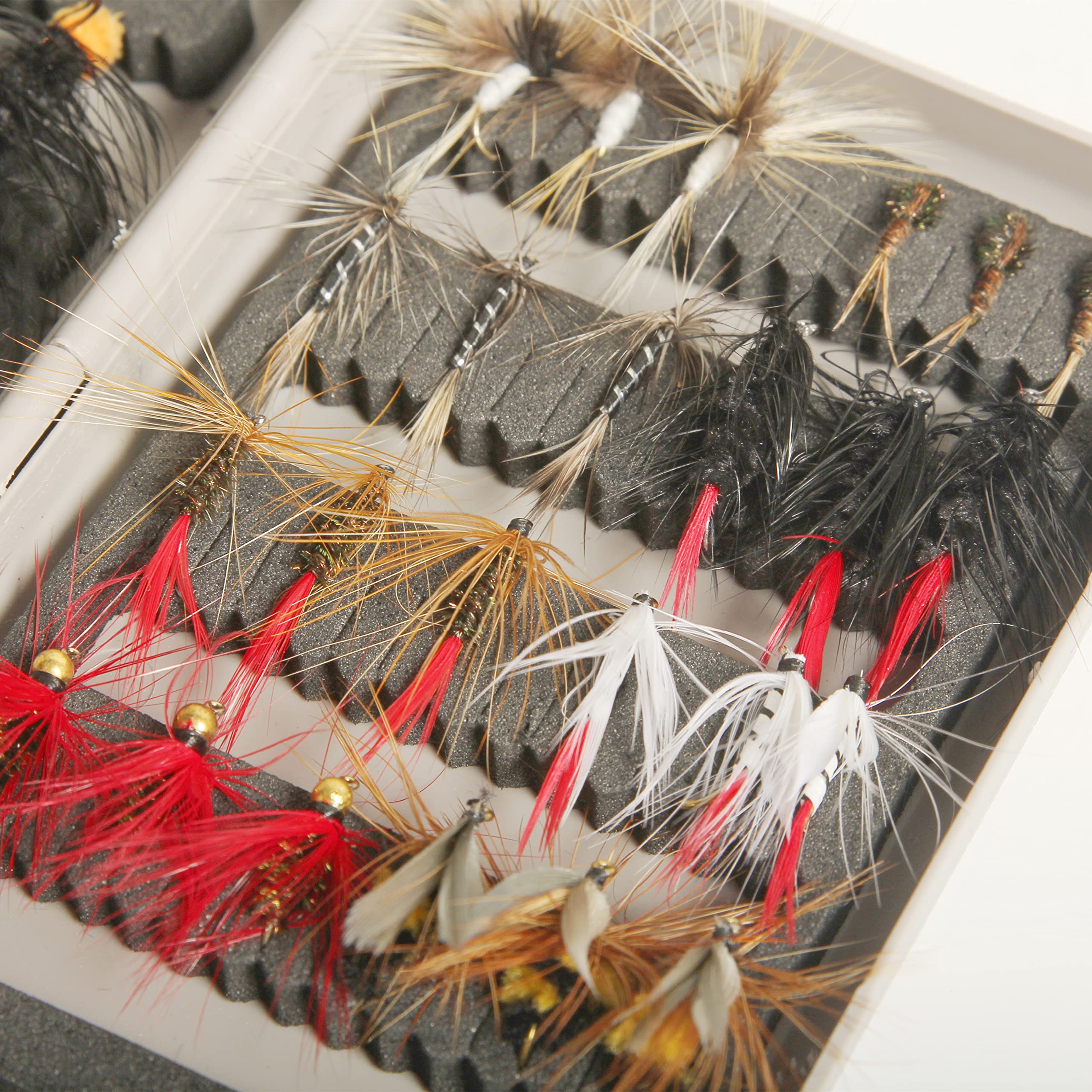 MNFT Handmade Fly Fishing Flies Kit 40/Dry Wet Nymph Micro Fishing Lures  For Bass, Trout, And Salmon Bait From Daye09, $10.44