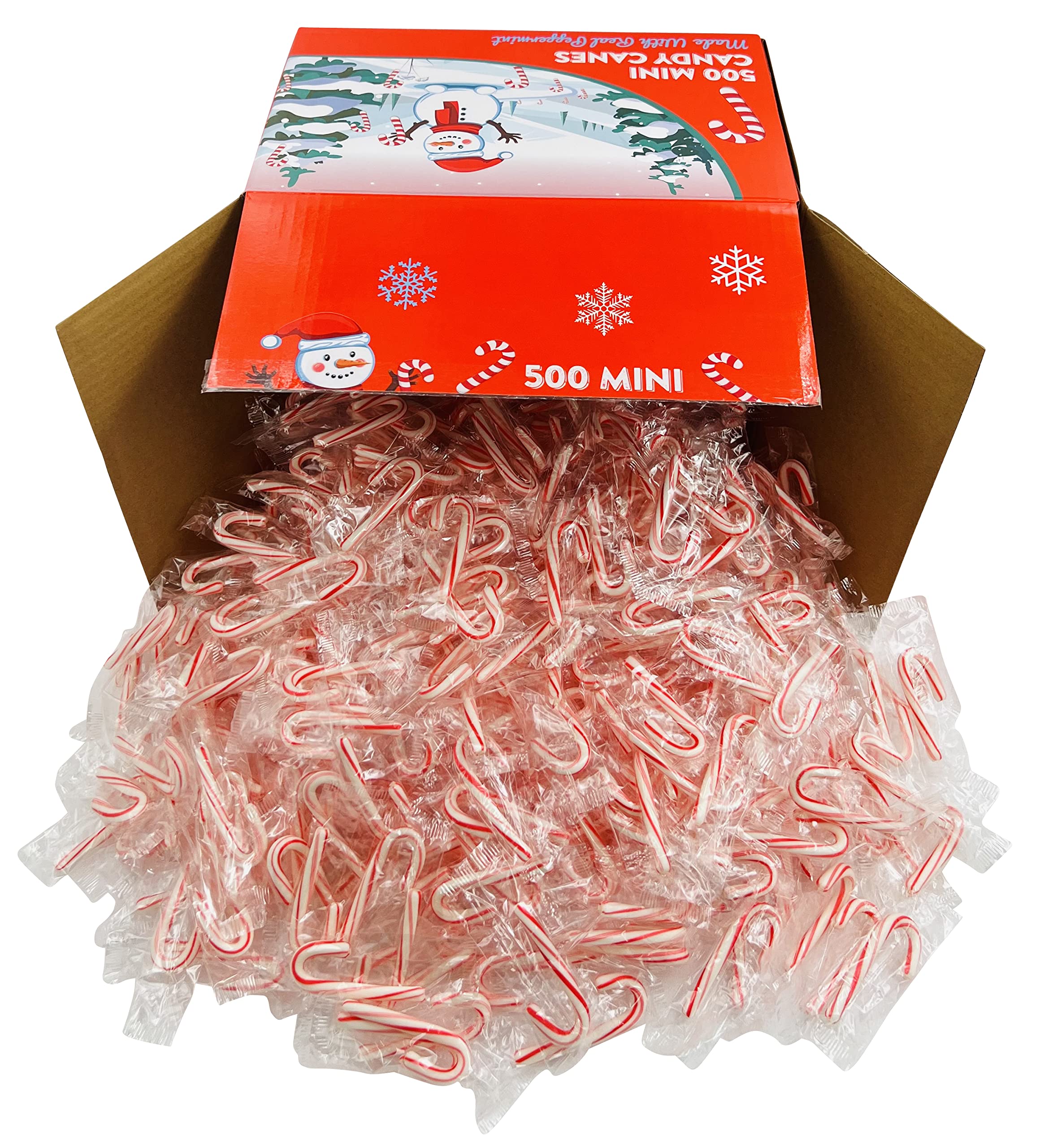 16 oz. Bulk 50 Ct. Christmas Candy Cane Disposable Plastic Cups
