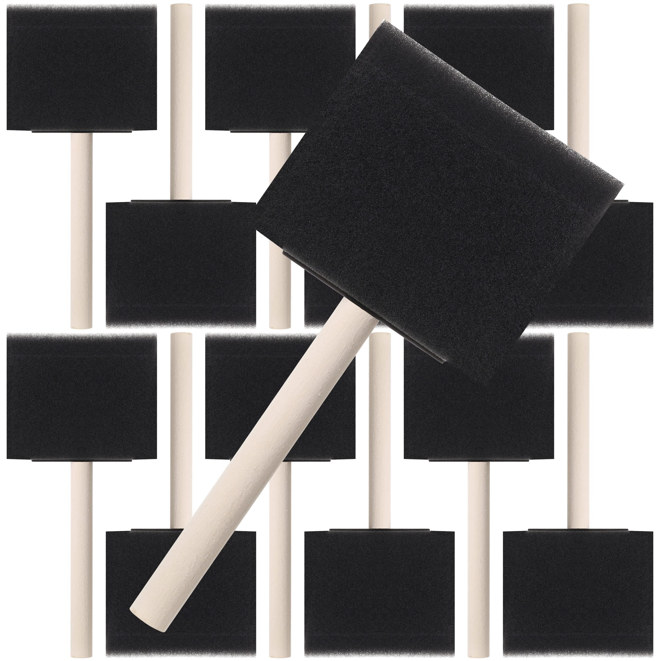 Bates- Foam Paint Brushes, 4 Inch, 8 pcs, Foam Brush, Sponge Brush