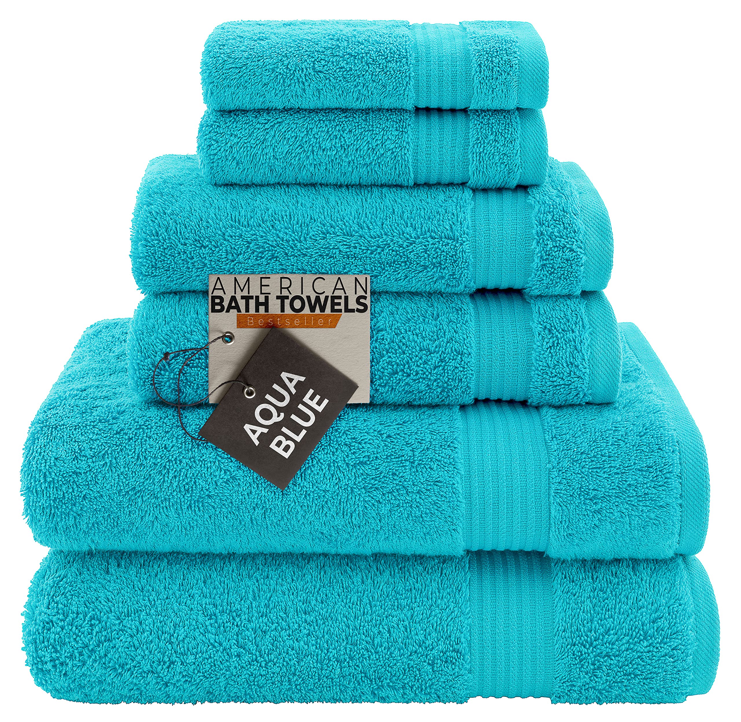 Premium 100% Cotton Bath Towel Set;1 Bath Towels,1 Hand Towel & 1 Washcloth,Luxury Bathroom Super Soft and Highly Absorbent,Hotel & Spa Quality