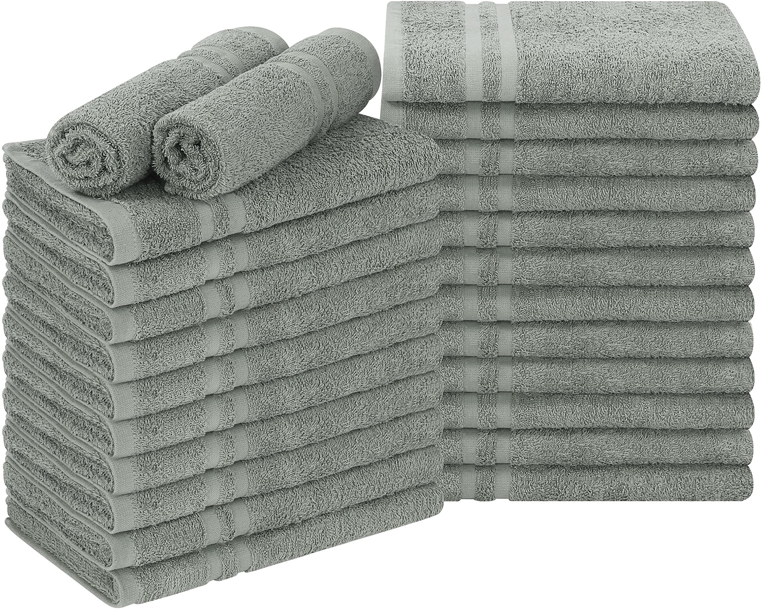 Oakias Kitchen Towels Grey (12 Pack, 16 x 26 Inches) – Cotton