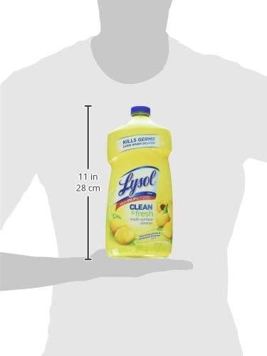 Lysol Multi Surface Cleaner, Clean & Fresh, Sparkling Lemon & Sunflower  Essence Scent 40 Fl Oz, Multi-Purpose & Specialty