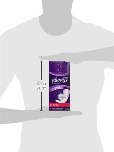  Always Anti-Bunch Xtra Protection, Panty Liners For Women,  Light Absorbency, Long Length, Leakguard + Rapiddry, Unsented, 80 Count :  Health & Household