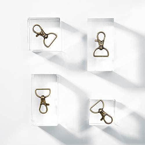 Keyring Keychain Clips Hook Clasps Big Key Ring Split DIY Bronze