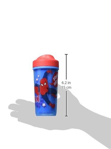 Zak! Designs Toddlerific Perfect Flo Toddler Cup with Ultimate Spiderman  Double Wall Insulated Construction and Adjustable Flow Technology  Break-Resistant and BPA-Free Plastic 8.7oz.