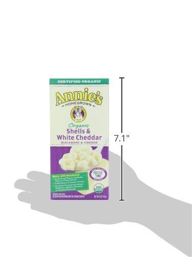 Annie's Macaroni and Cheese Dinner, Shells & White Cheddar with Organic  Pasta, 12 ct