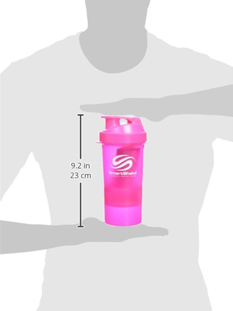  SmartShake Original Bottle, 20 oz Shaker Cup, Neon