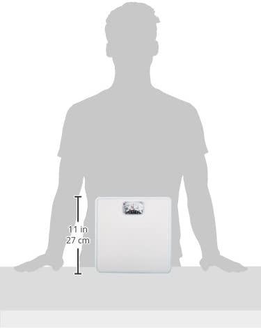 Mechanical Rotating Dial Bath Scale, White