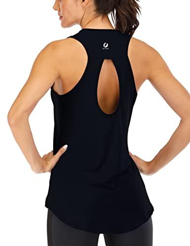 Combined Black Workout Top Atenea / Women's Sports Tops / Athletic Tops for  Women