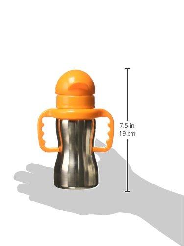 Thinkbaby Stainless Steel Sippy Cup, Orange (9 ounce)