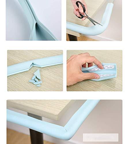 M2cbridge L Shape Extra Thick Furniture Table Edge Protectors Foam Baby  Safety Bumper Guard 6.5 Ft (Off White)