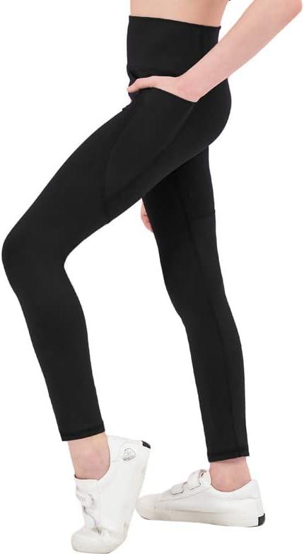 POOJARAN Gym Leggings Workout Pants with Side Pockets|Stretchable  Tights|Highwaist Sports Fitness Yoga Track Pants for Women & Girls Black-S  : Amazon.in: Fashion